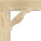 Ekena Millwork Funston Block Rough Sawn Bracket, Douglas Fir, 4"W x 16"D x 16"H BKT04X16X16FST05RDF - alternate 3